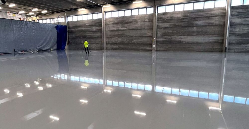 Varastohallin betonilattian saneeraus Koivunen Oy